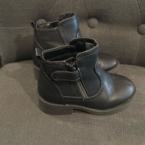 Toddler girls wonder nation size 8 black boots